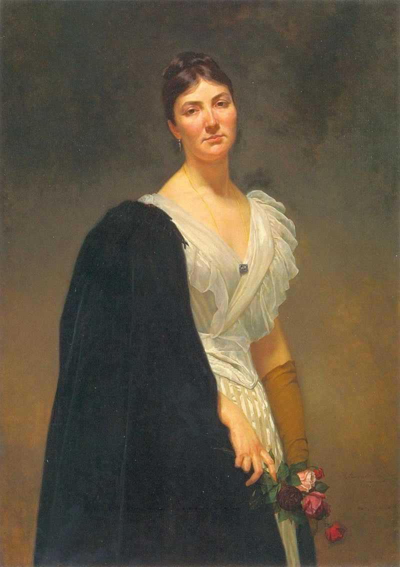 Maria Woźniakowska, Artist's Daughter by Henryk Rodakowski — Oil Painting Reproduction