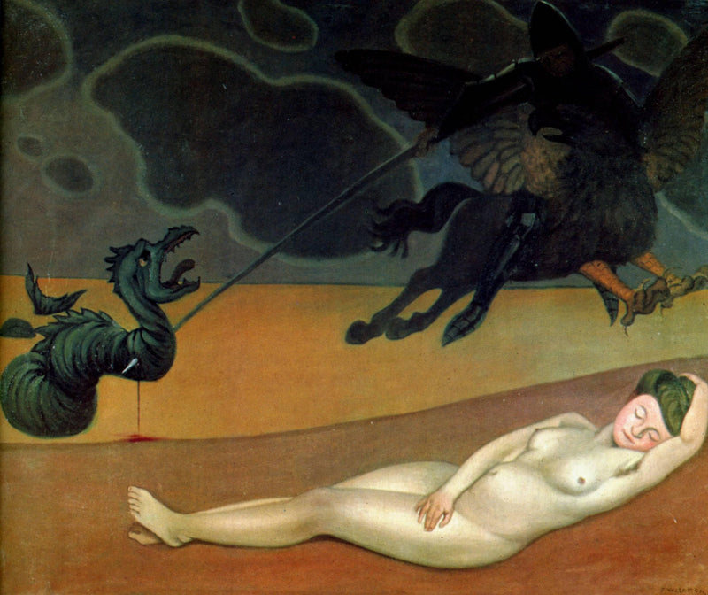 Roger delivering Angelica by Felix Vallotton — Oil Painting Reproduction