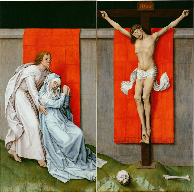 Crucifixion Diptych by Rogier van der Weyden — Oil Painting Reproduction