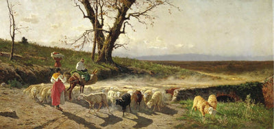 Roman countryside in living room