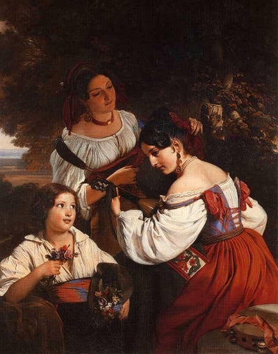 Roman Genre Scene in study