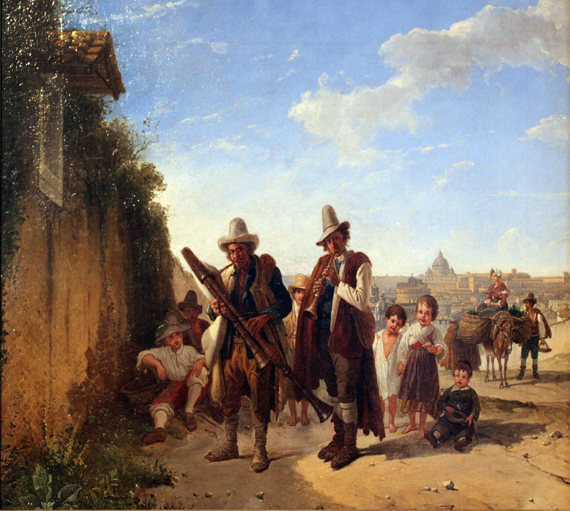 Roman Pifferari by Franz Ludwig Catel — Oil Painting Reproduction