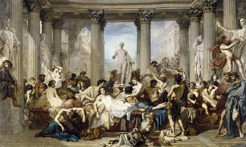 Romans in the Decadence of the Empire by Thomas Couture — Oil Painting Reproduction