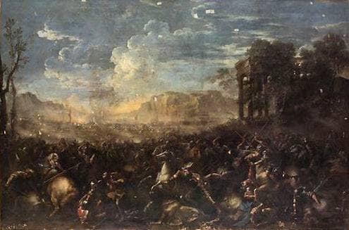 Römerschlacht by Salvator Rosa — Oil Painting Reproduction