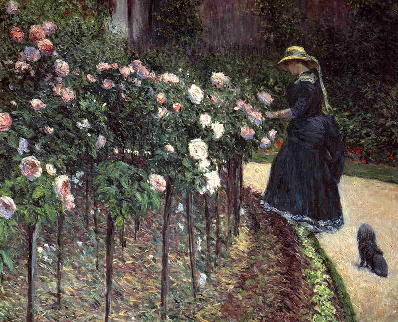 Roses in the Garden at Petit Gennevilliers by Gustave Caillebotte — Oil Painting Reproduction