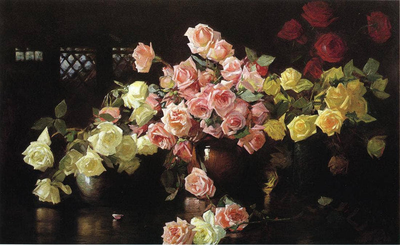 Roses by Joseph DeCamp — Oil Painting Reproduction