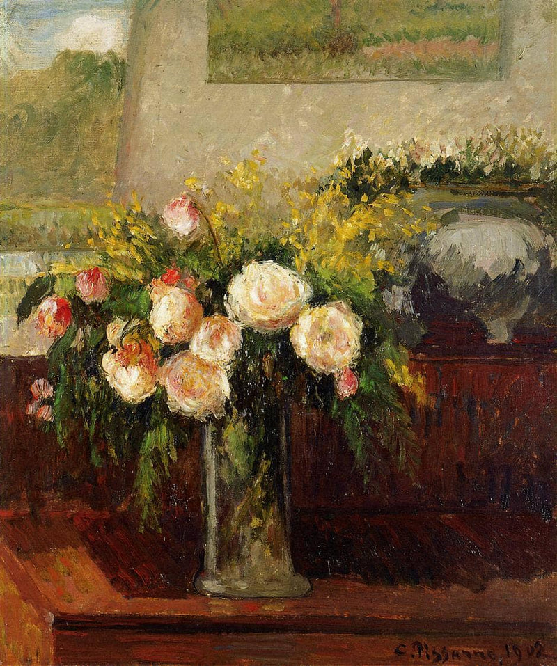 Roses of Nice by Camille Pissarro — Oil Painting Reproduction