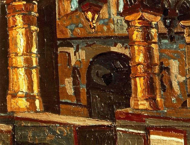 Rostov Veliky. Interior of church of Savior. by Nicholas Roerich — Oil Painting Reproduction