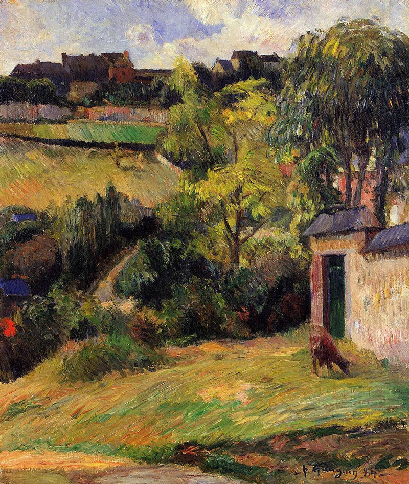 Rouen suburb by Paul Gauguin — Oil Painting Reproduction