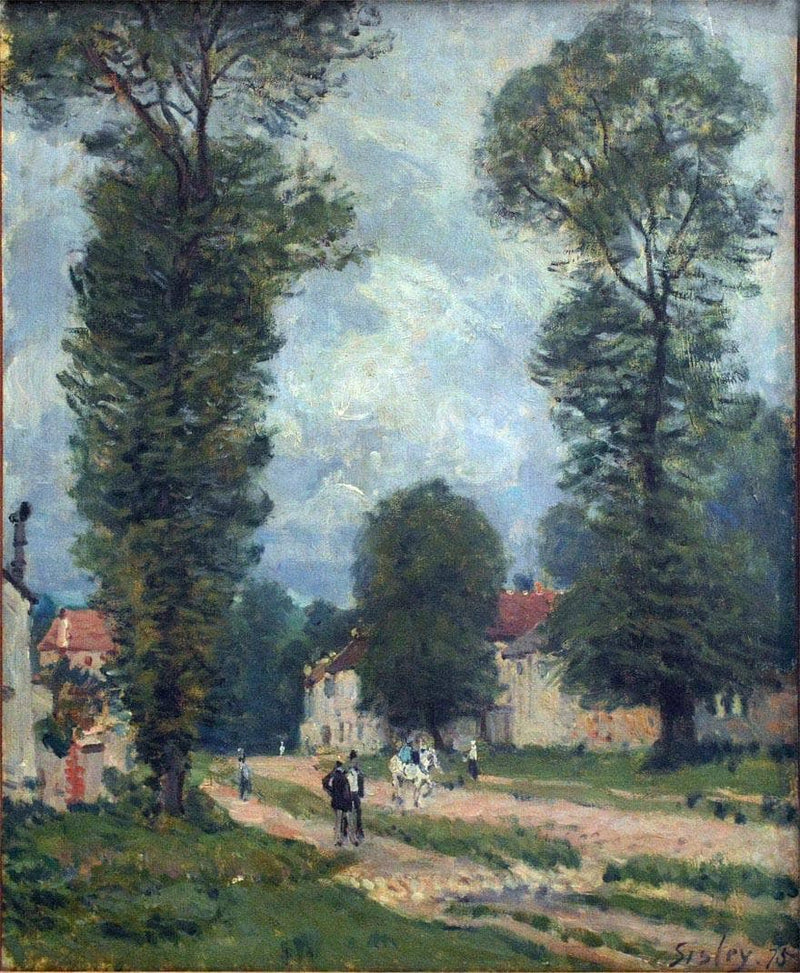 Route to Versailles by Alfred Sisley — Oil Painting Reproduction