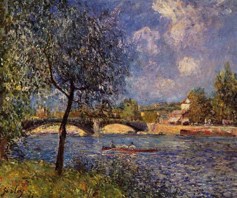 Rowers by Alfred Sisley — Oil Painting Reproduction