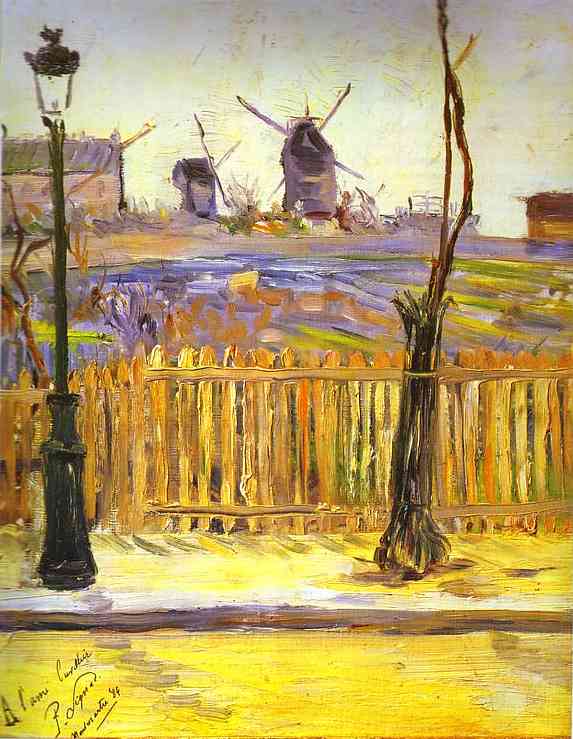 Rue Caulaincourt. Mills on Montmarte by Paul Signac — Oil Painting Reproduction