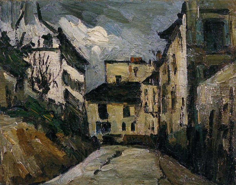 Rue des Saules. Montmartre by Paul Cezanne — Oil Painting Reproduction
