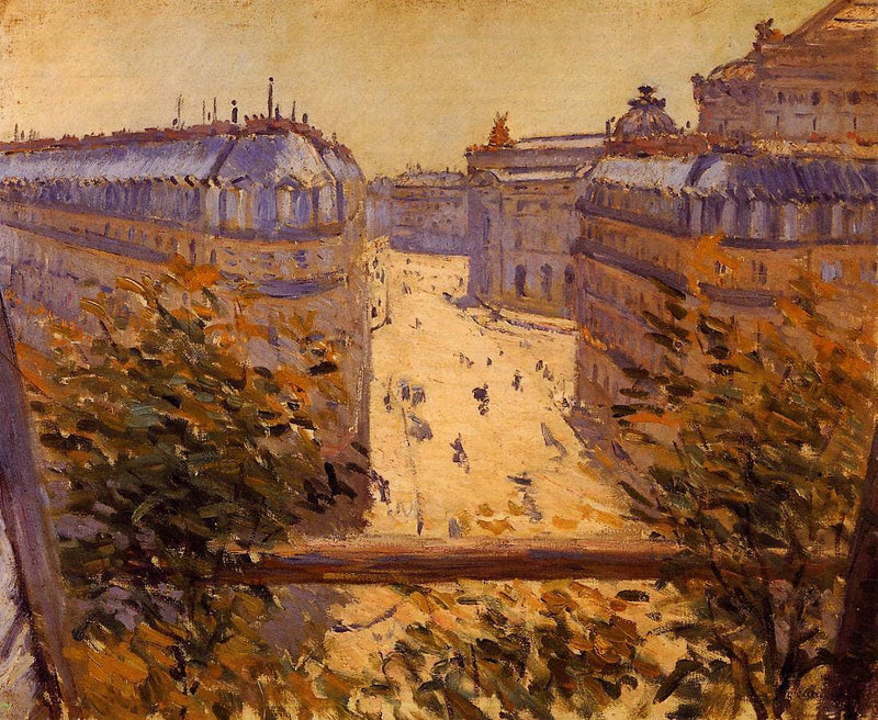 Rue Halevy, Balcony View by Gustave Caillebotte — Oil Painting Reproduction