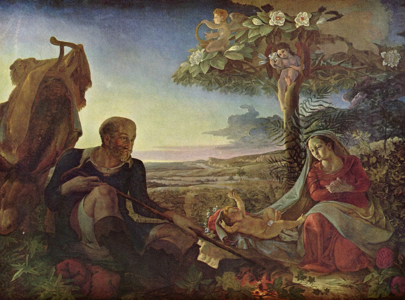 Ruhe Auf Der Flucht by Philipp Otto Runge — Oil Painting Reproduction
