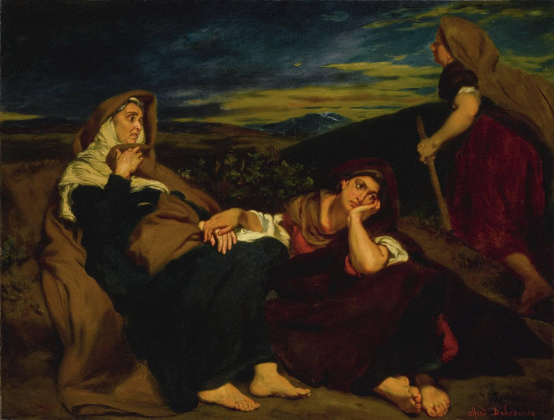 Ruth and Naomi by Alfred Dehodencq — Oil Painting Reproduction