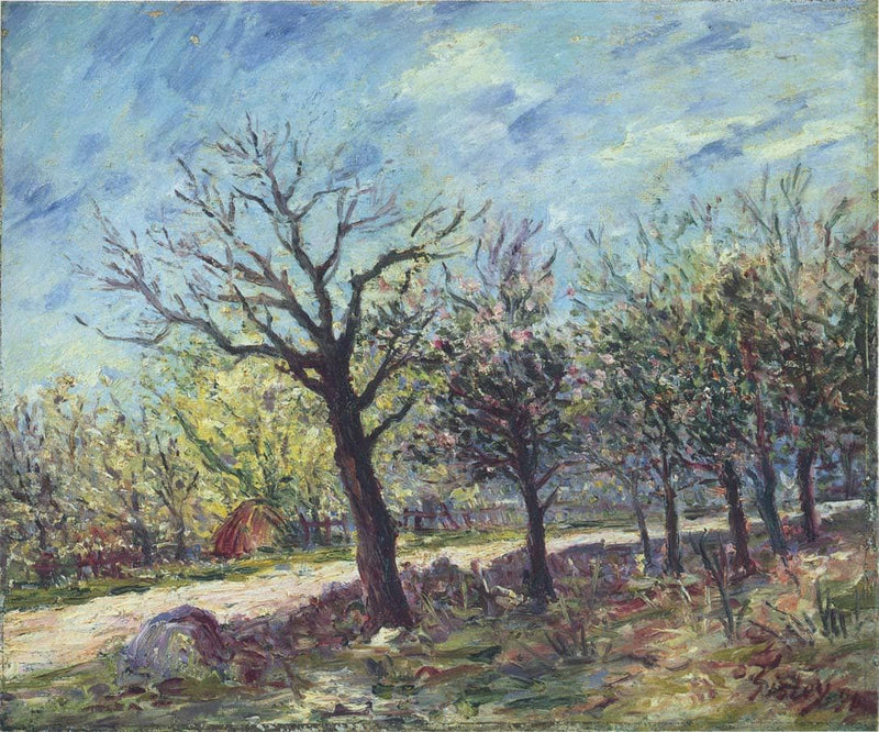 Sablons in Spring by Alfred Sisley — Oil Painting Reproduction