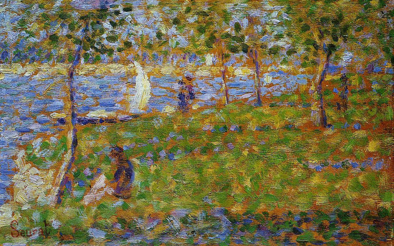 Sailboat by Georges Seurat — Oil Painting Reproduction