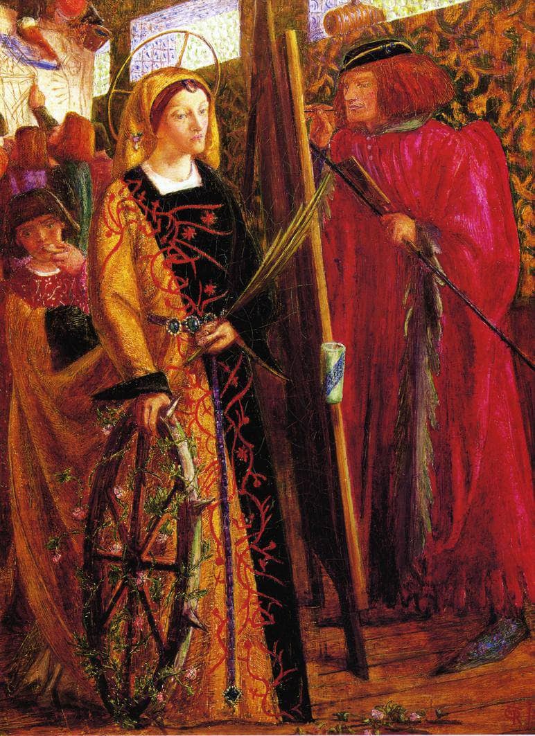 Saint Catherine by Dante Gabriel Rossetti — Oil Painting Reproduction