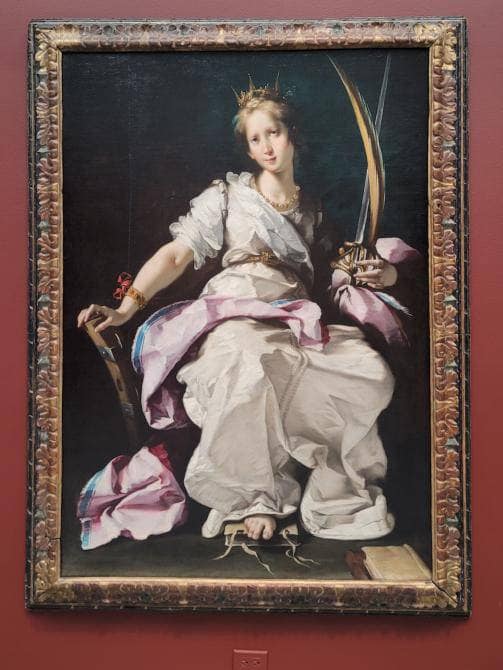 Saint Catherine of Alexandria by Bernardo Strozzi — Oil Painting Reproduction