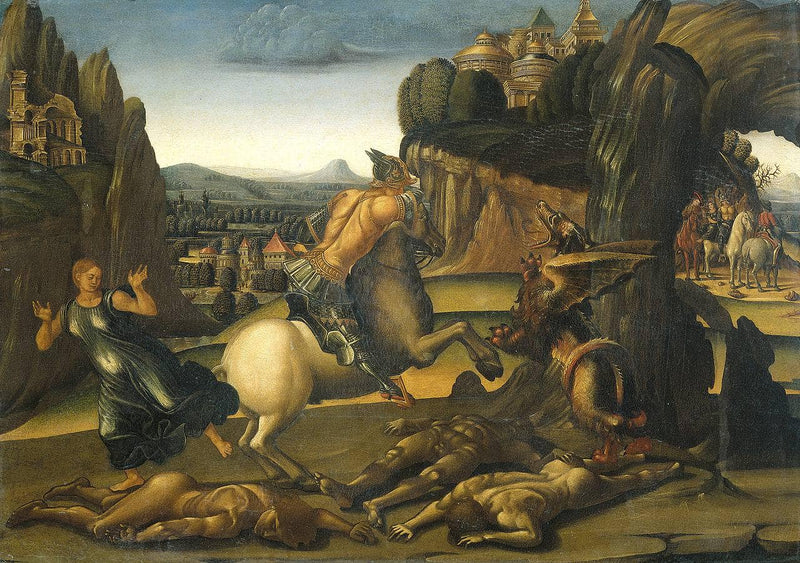 Saint George and the Dragon by Luca Signorelli — Oil Painting Reproduction