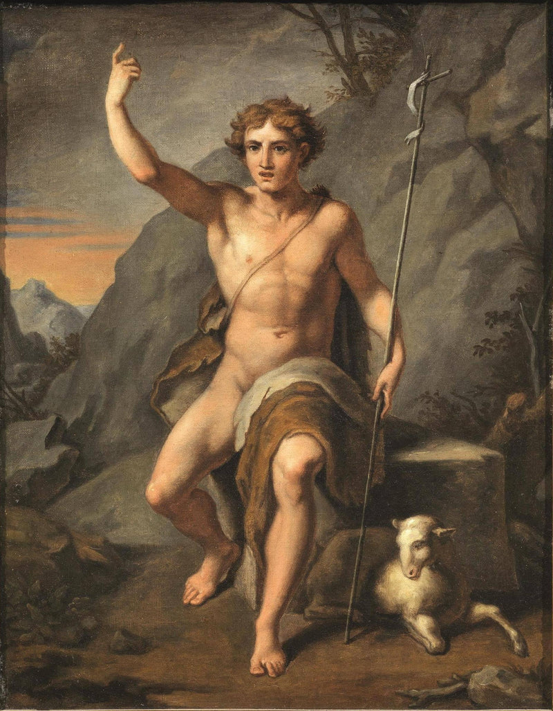 Saint John the Baptist in the desert by Vincenzo Camuccini — Oil Painting Reproduction