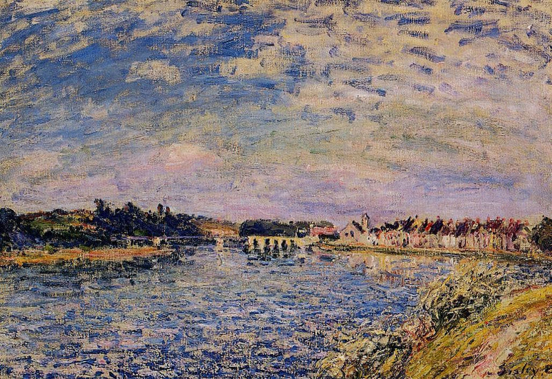 Saint Mammes Evening by Alfred Sisley — Oil Painting Reproduction