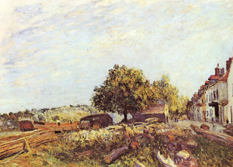 Saint Mammès in Morning by Alfred Sisley — Oil Painting Reproduction