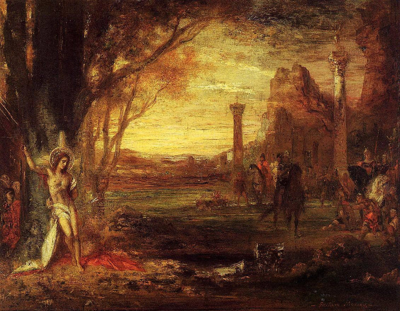 Saint Sebastian and His Executioners by Gustave Moreau — Oil Painting Reproduction