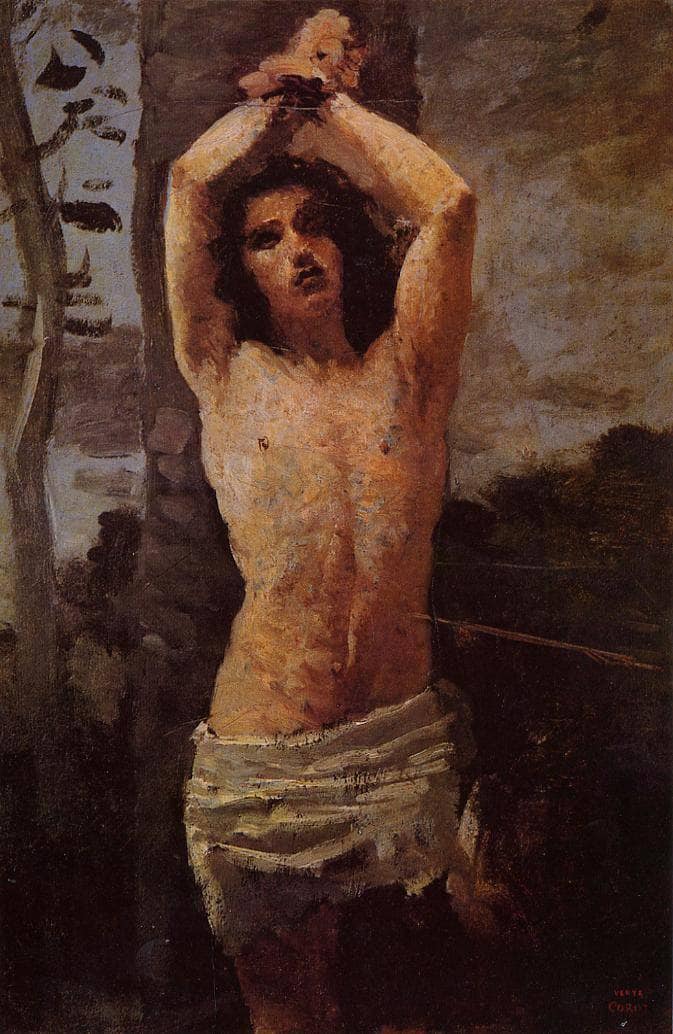 Saint Sebastian by Camille Corot — Oil Painting Reproduction