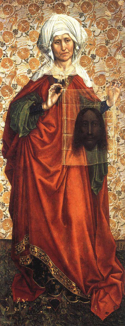 Saint Veronica Displaying the Sudarium in entryway