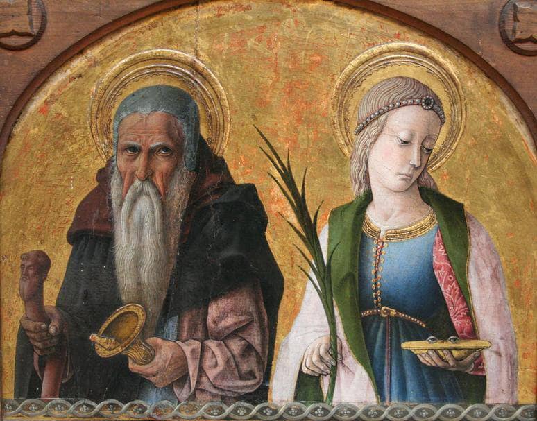 Saints Anthony and Lucia by Carlo Crivelli — Oil Painting Reproduction