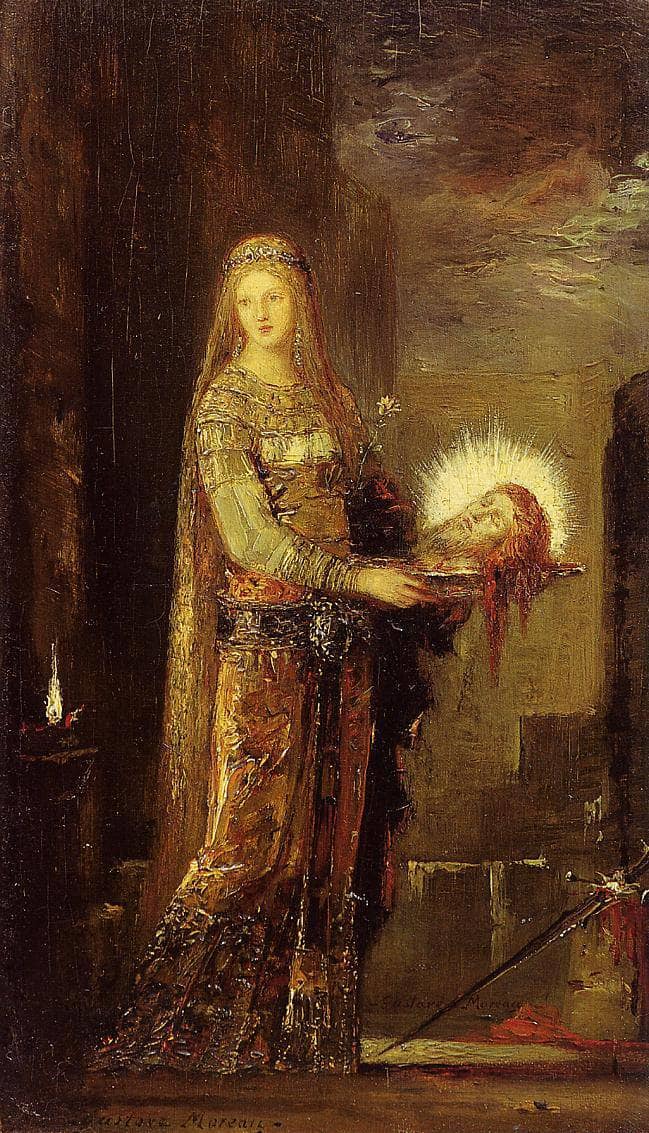 Salome Carrying the Head of John the Baptist on a Platter by Gustave Moreau — Oil Painting Reproduction
