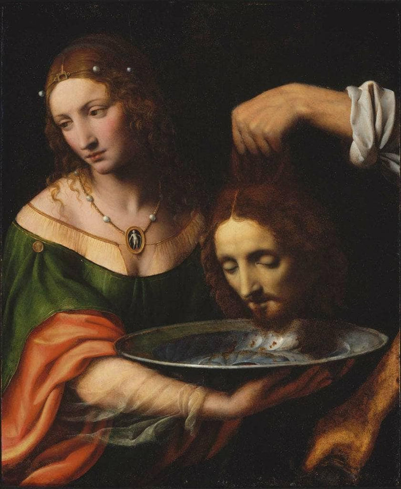 Salome with the Head of Saint John the Baptist by Bernardino Luini — Oil Painting Reproduction