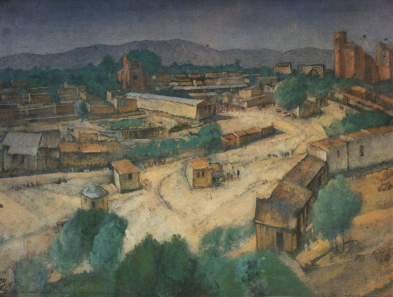 Samarkand by Kuzma Petrov-Vodkin — Oil Painting Reproduction