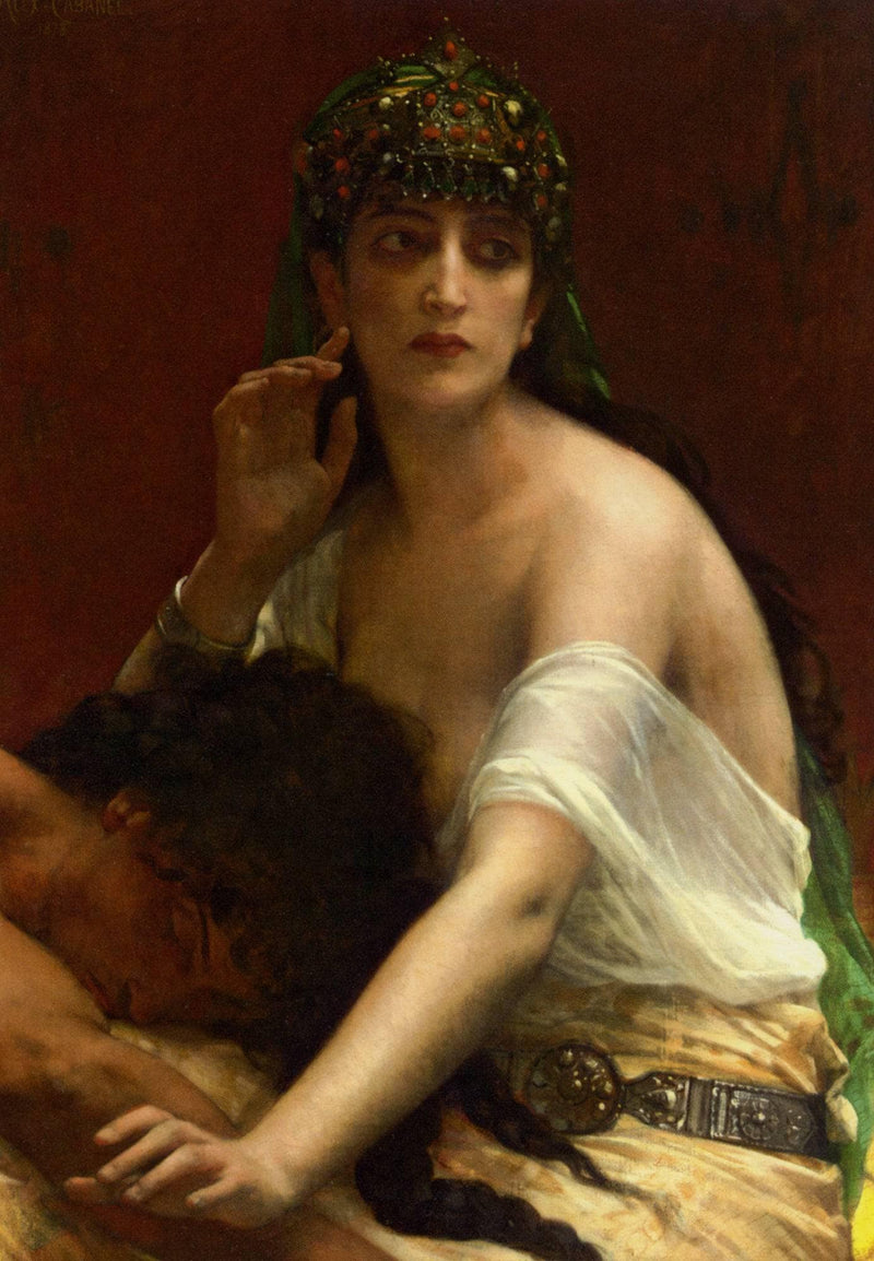 Samson and Delilah by Alexandre Cabanel — Oil Painting Reproduction