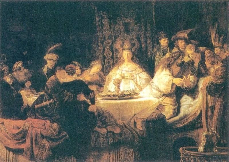 Samson at the Wedding by Rembrandt — Oil Painting Reproduction