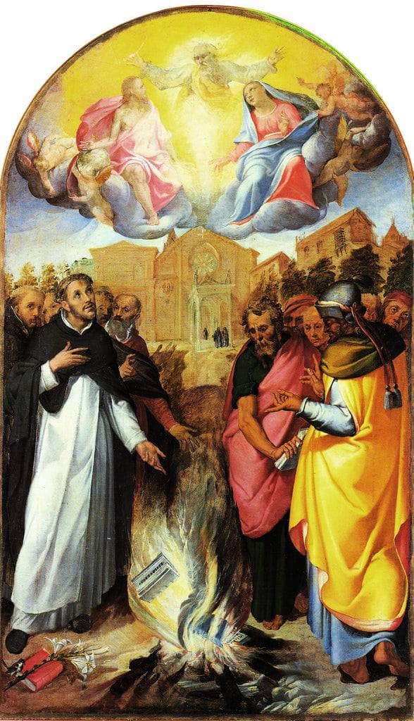 St. Dominicus and the Albigensians by Bartolomeo Passerotti — Oil Painting Reproduction