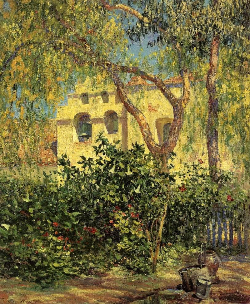 San Gabriel Mission by Guy Rose — Oil Painting Reproduction