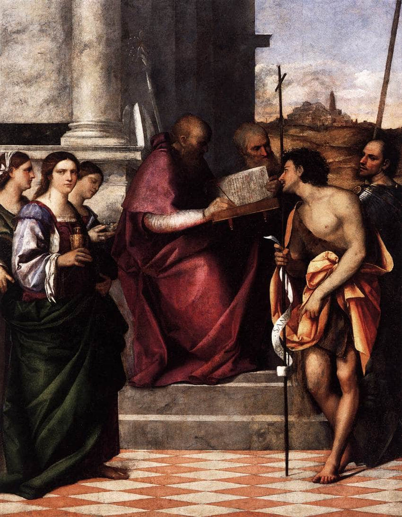 San Giovanni Crisostomo Altarpiece by Sebastiano del Piombo — Oil Painting Reproduction
