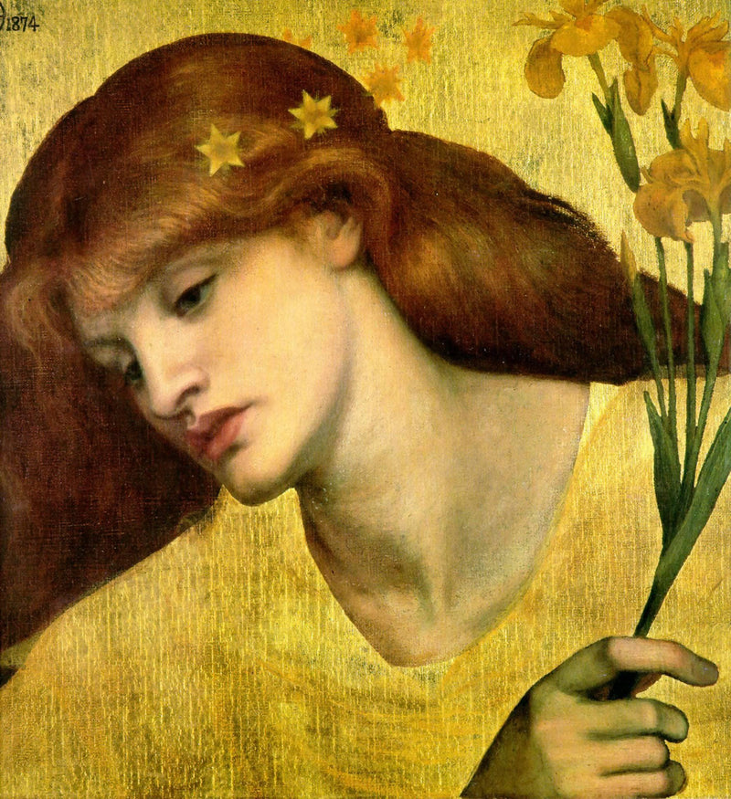 Sancta Lilias by Dante Gabriel Rossetti — Oil Painting Reproduction