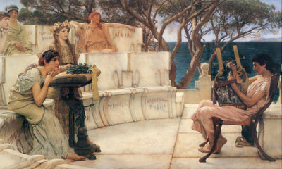 Sappho and Alcaeus in bedroom