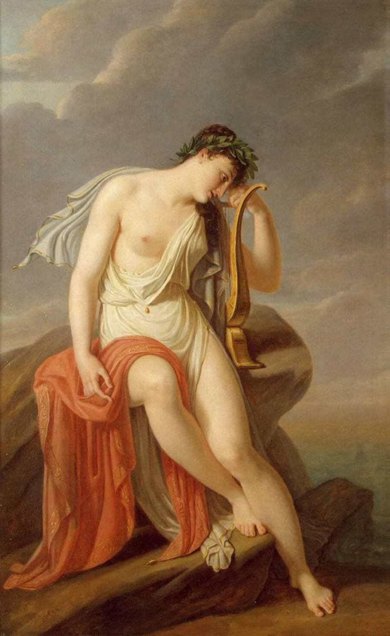 Sappho on the Leucadian Cliff by Pierre-Narcisse Guerin — Oil Painting Reproduction