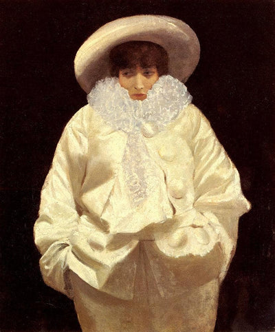 Sarah Bernhardt as Pierrot in home office