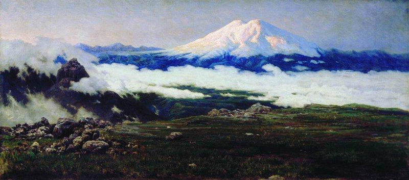 Sat-Mount (Mount Elbrus) by Mykola Yaroshenko, Oil Painting Reproduction