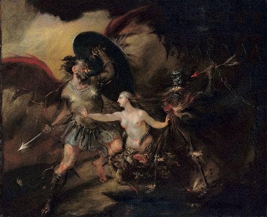 Satan, Sin and Death by William Hogarth — Oil Painting Reproduction