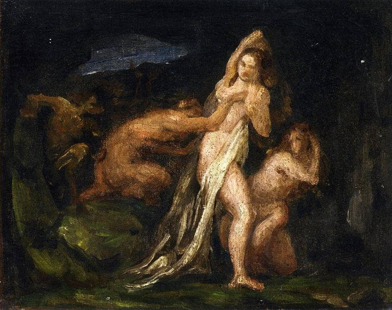 Satyres and Nymphs by Paul Cezanne — Oil Painting Reproduction