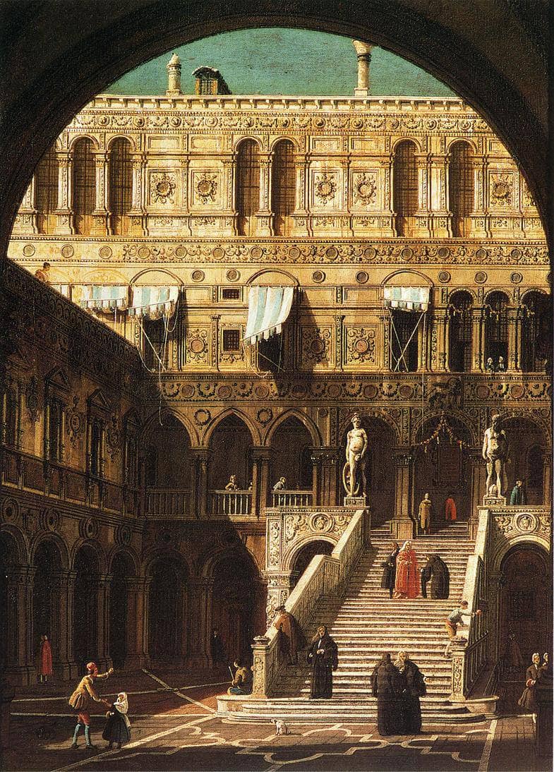 Scala dei Giganti by Canaletto — Oil Painting Reproduction