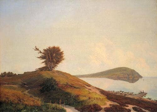 Scanian landscape with a view of Kullen by Louis Gurlitt — Oil Painting Reproduction