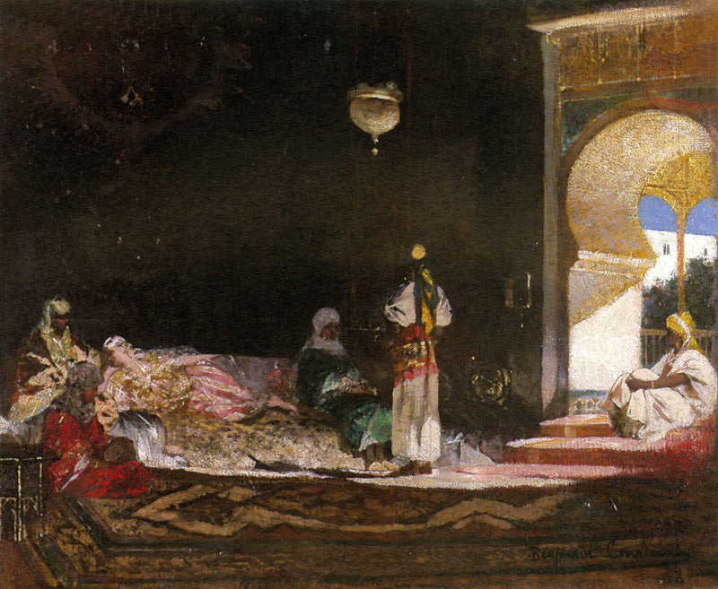 Scene De Harem by Benjamin Constant — Oil Painting Reproduction